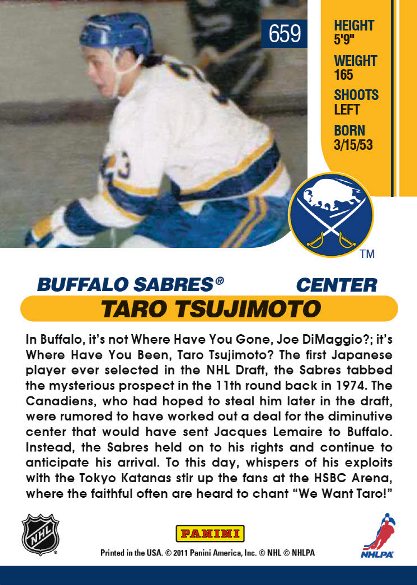 Taro Tsujimoto: Fake Player With a Real Buffalo Sabres Legacy
