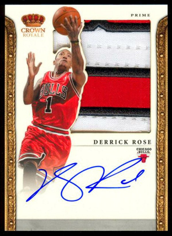 Derrick Rose Autographed Basketball Cards