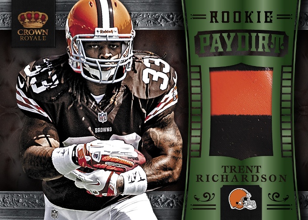 2012 Panini Absolute Football Trent Richardson Browns NFL Rookie Jersey  Card |