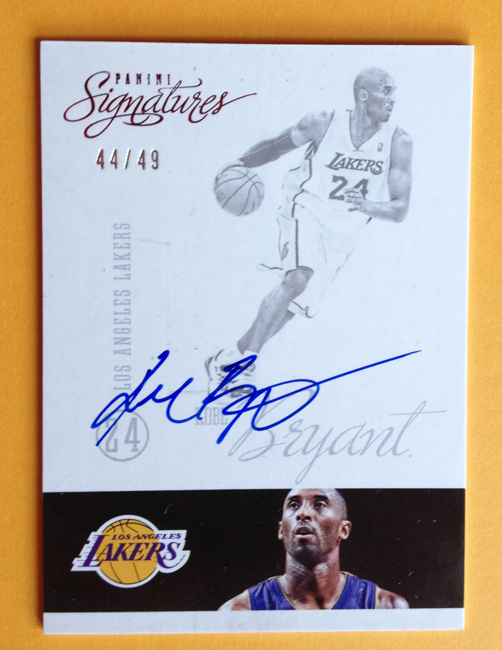 Kobe Bryant Los Angeles Lakers Autographed 2012-13 Panini Elite