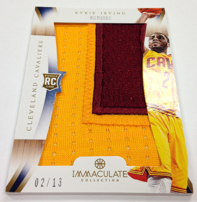 Panini America 2012-13 Immaculate Kyrie Number