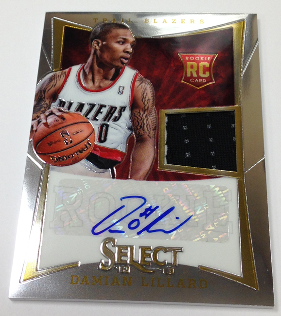 Damian Lillard Autographed 2012-13 Panini Contenders Rookie of the