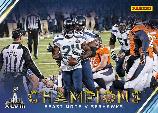 Seattle Seahawks Super Bowl XLVIII Champions Holzschild 76 x 22 cm WinCraft 