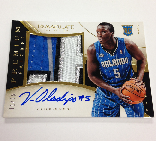 IMMACULATE BASKETBALL, On Card Auto and Patch, 53/60