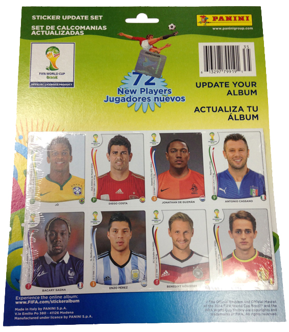 Panini World Cup 2014 Stickers Pick Choose 3 from the list 