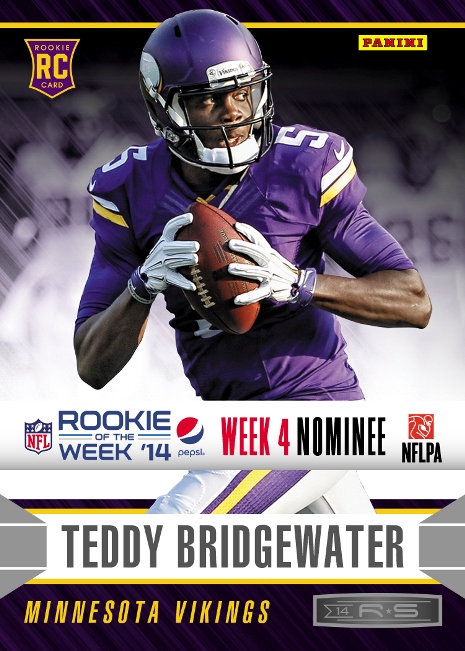 2014 Pepsi NFL Rookie of the Week Week 4 Nom Bridgewater