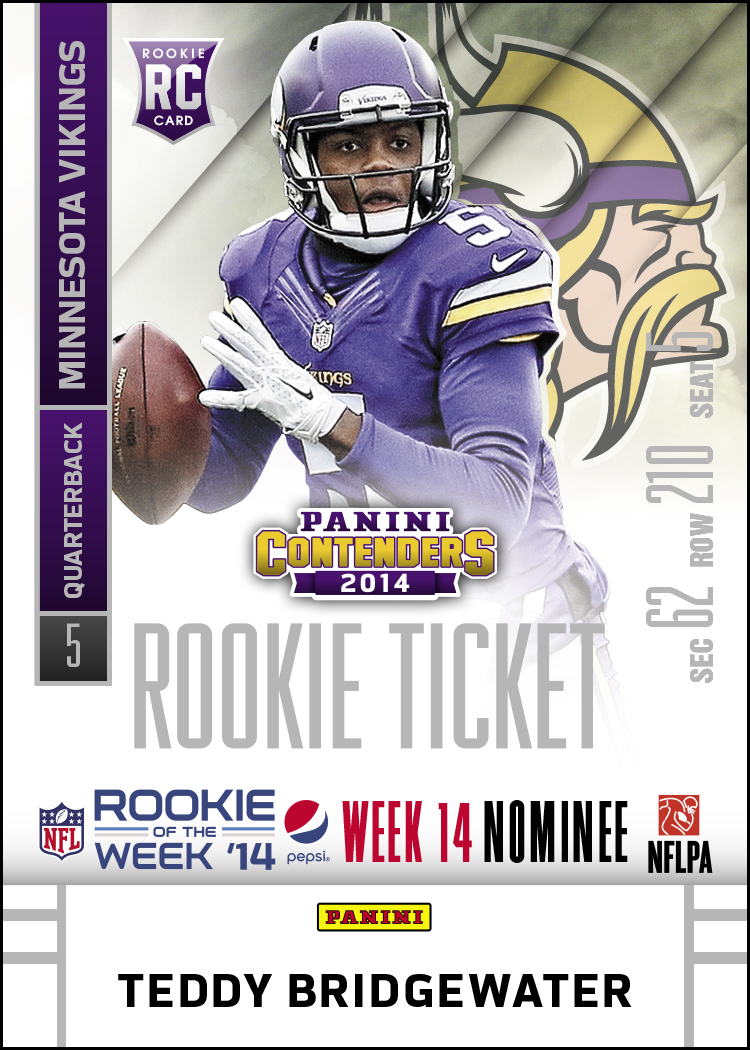 2014 Pepsi NFL Rookie of the Week Week 14 Bridgewater Nom Blog