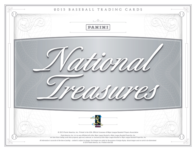 Panini America 2015 National Treasures Baseball Main
