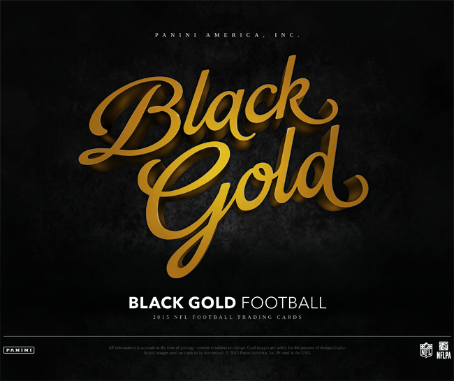 Panini America 2015 Black Gold Football
