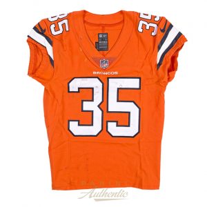 Lot Detail - SEPT. 11, 2017 DEMARYIUS THOMAS DENVER BRONCOS GAME WORN JERSEY  FROM WIN VS. CHARGERS - POUNDED AND PHOTOMATCHED! (BRONCOS & PANINI COA'S)