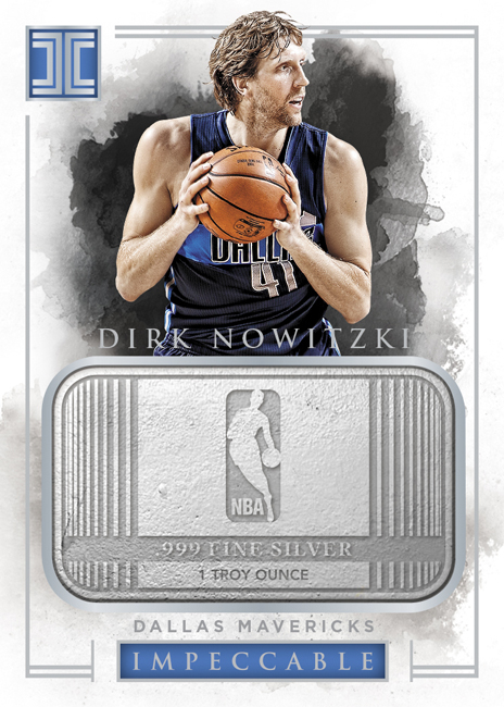 Dirk Nowitzki Dallas Mavericks Autographed 2016-17 Panini Flawless