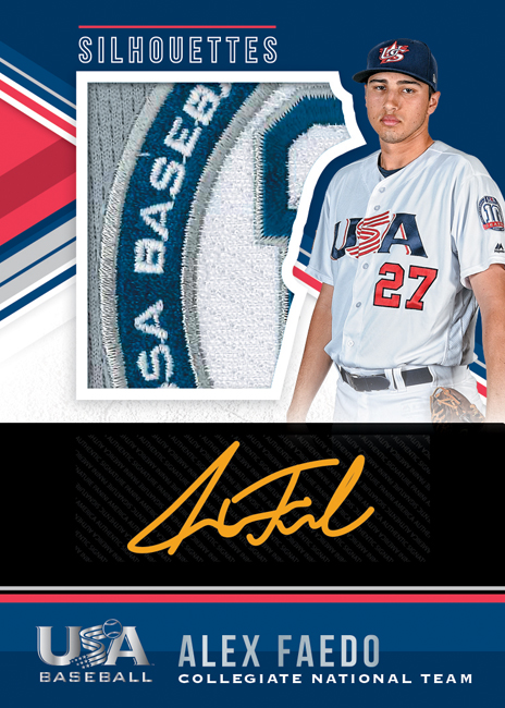 2018 USA Baseball Stars and Stripes Material Signatures Baseball Card Pick 