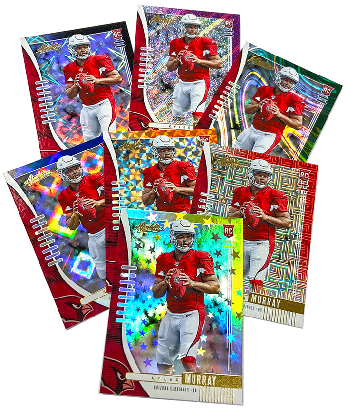 2017, 2018, 2019, 2020 Panini Score Football Arizona Cardinals 4 Team Set  Lot Gift Pack 53 Cards W/Drafted Rookies Kyler Murray Rookie Card