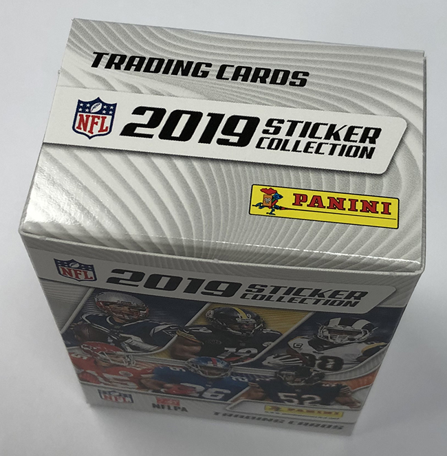 2019 Panini NFL Sticker Collection Checklist, Set Info Details, Boxes, Date