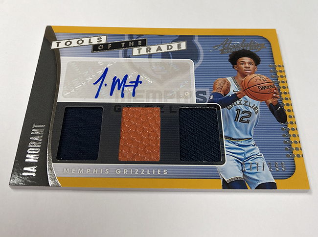 2019-20 Absolute Memorabilia Tools of the Trade Four Swatch