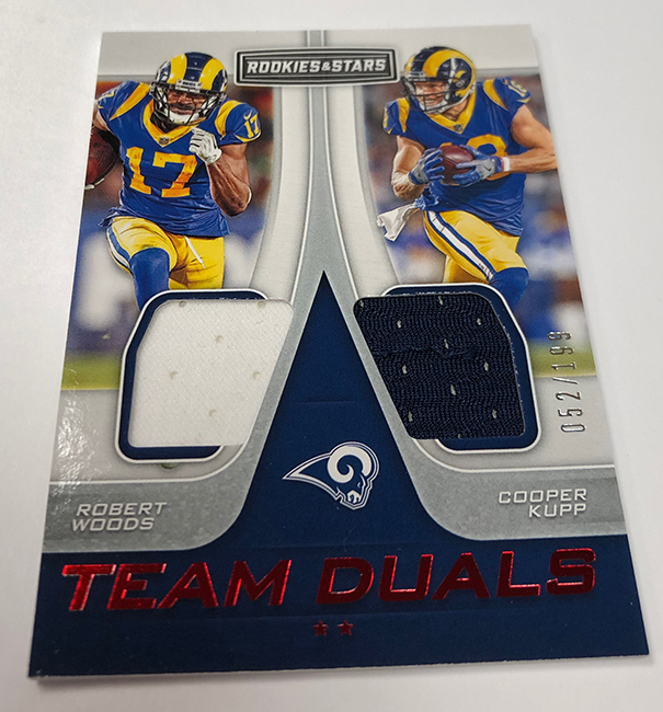 COOPER KUPP 2020 Panini Rookies & Stars NFL Authentic Jersey Patch Card