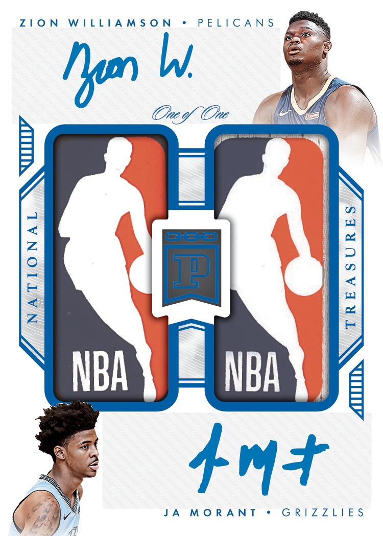 Zion Williamson/Ja Morant Dual NBA Logoman Autograph Headlines 