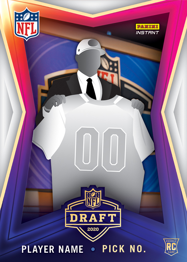 2020 Panini Instant NFL Draft Night Checklist, Details