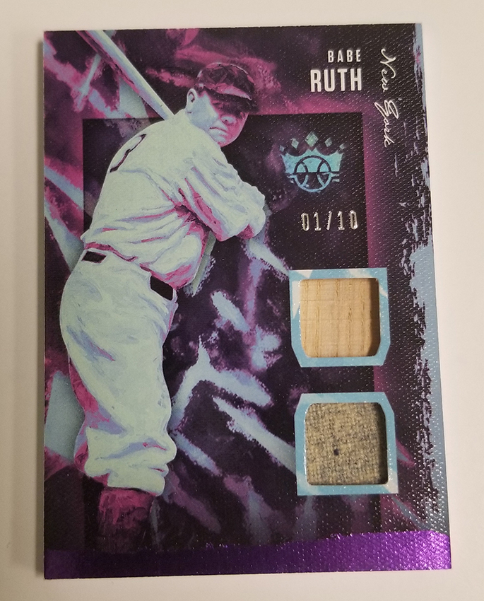 2020 Panini Diamond Kings Babe Ruth Jersey Kings Jersey Relic Card