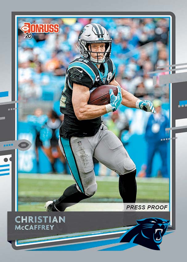 2019 Prestige Stars of the NFL Jerseys Xtra Points Blue Christian McCaffrey