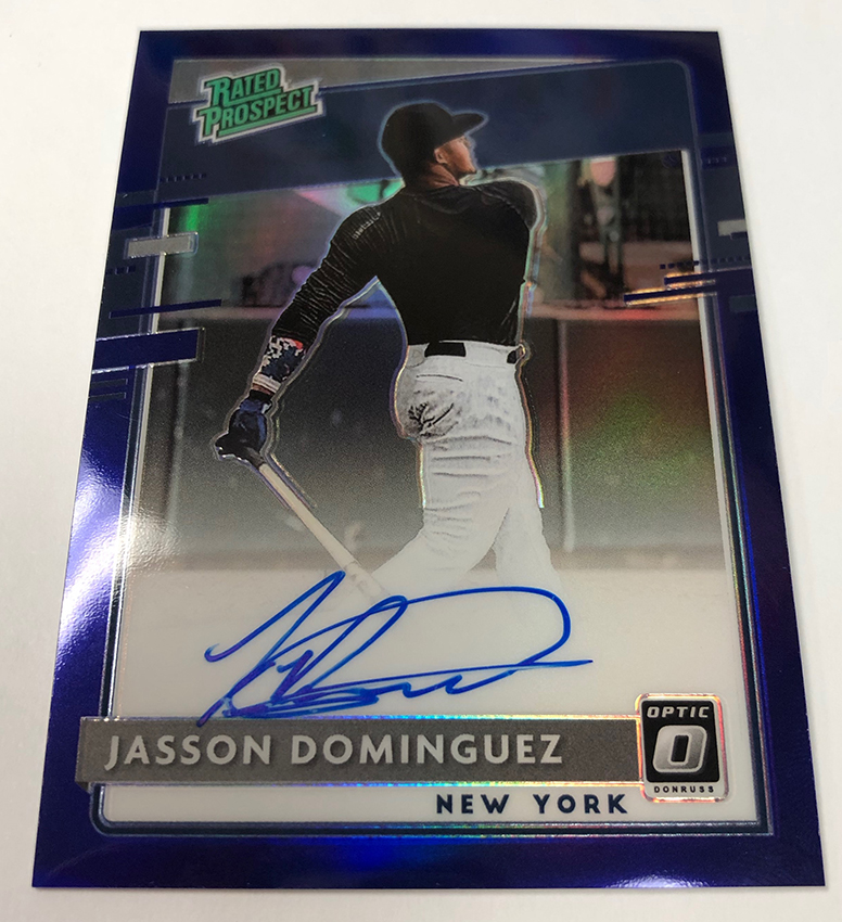 JAsson Dominguez 2020 DONRUSS OPTIC RATED ROOKIE Card