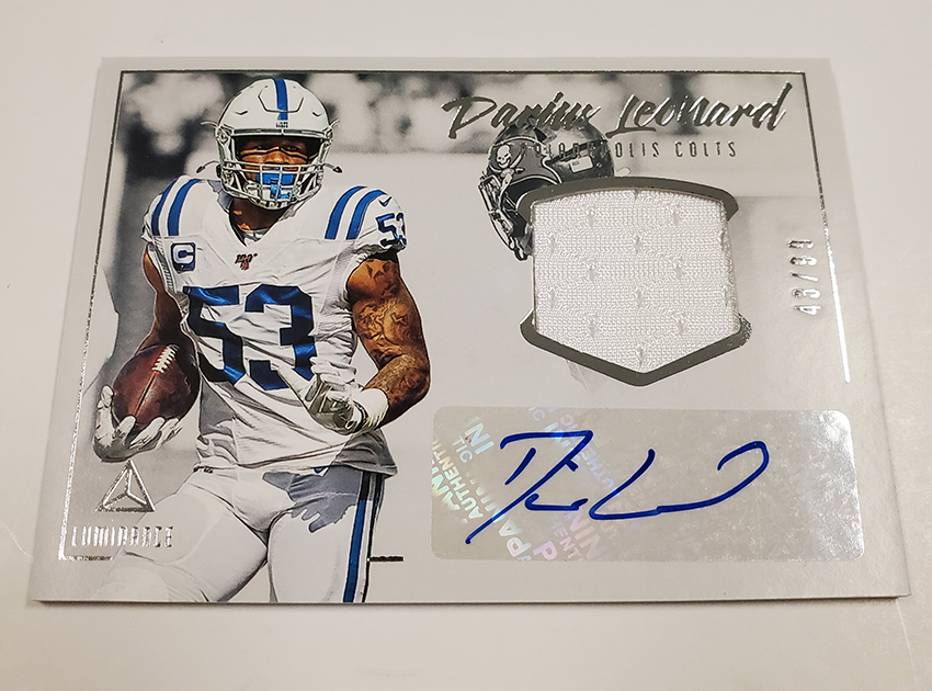 The Panini America Quality Control Gallery: 2020 Luminance Football (70 ...