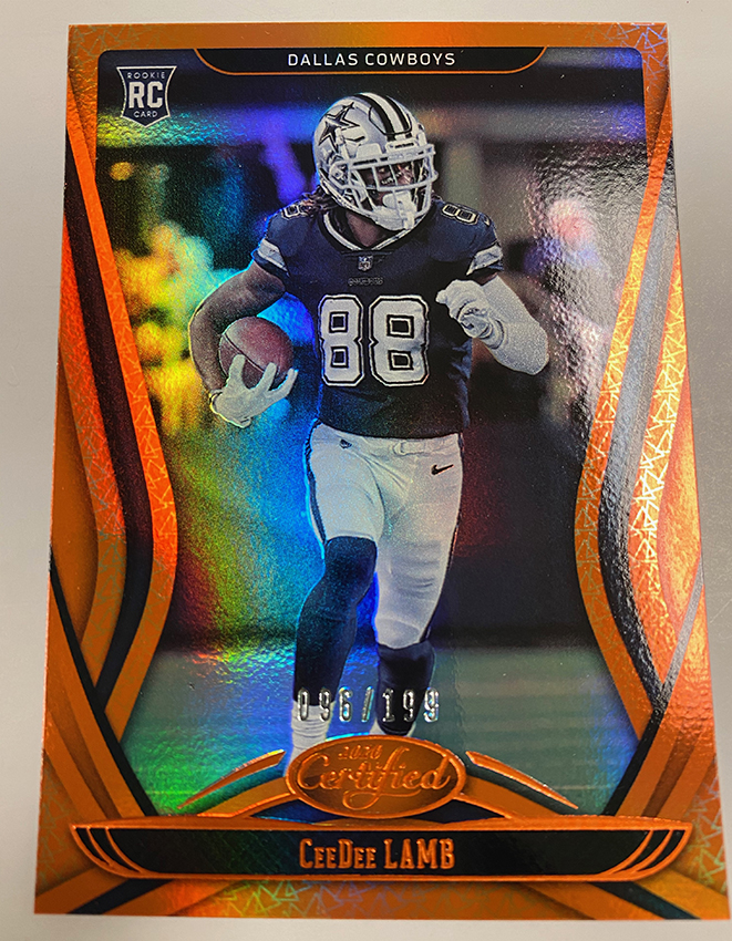 CeeDee Lamb 2020 PANINI HONORS ROOKIE RC ORANGE