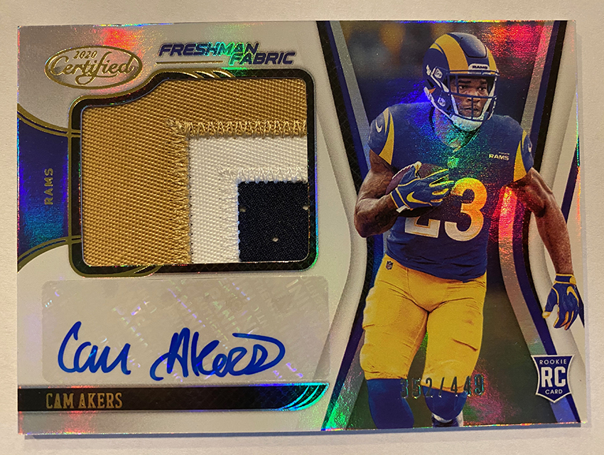 2020 Panini Absolute Cam Akers Jersey RC Rookie Force Rams!