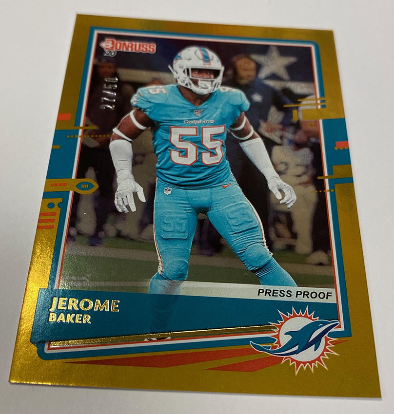 2020 DONRUSS NFL TEAM SET MIAMI DOLPHINS