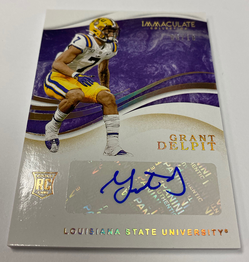 The Panini America Quality Control Gallery: 2021 Immaculate Collegiate  Football – The Knight's Lance