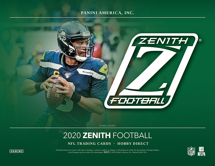 2022 Panini Zenith Football 1st Off The Line FOTL Hobby Box