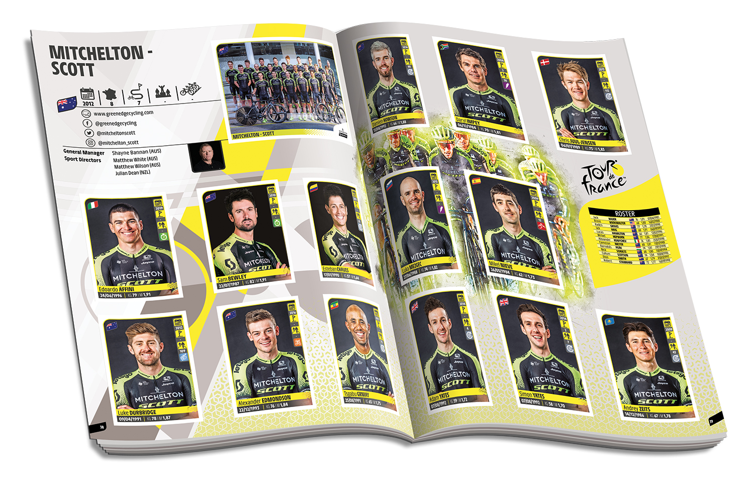 26 Stickers Panini Official 2020 Tour de France Collection Album Starter Pack 