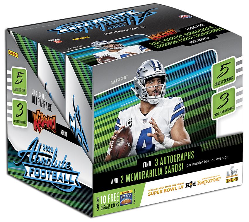 thumbnail image 2 of 2016 Panini Absolute Football Factory Sealed Premium Box – 2 Autographs/Memorabilia Per Box 2 of 4