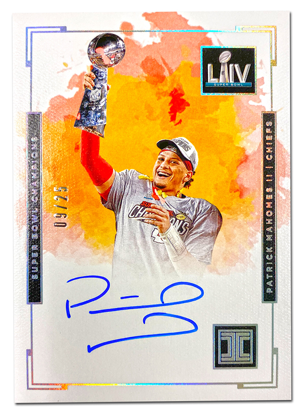 Patrick Mahomes II Autograph Signed 2020 Panini Card Chiefs 