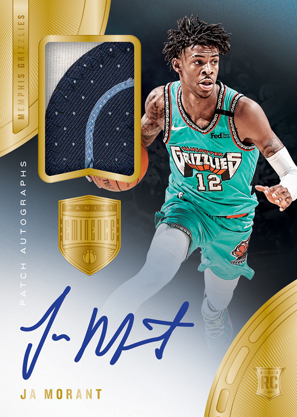 Ja Morant Memphis Grizzlies 2019 Panini Hoops Teal Explosion