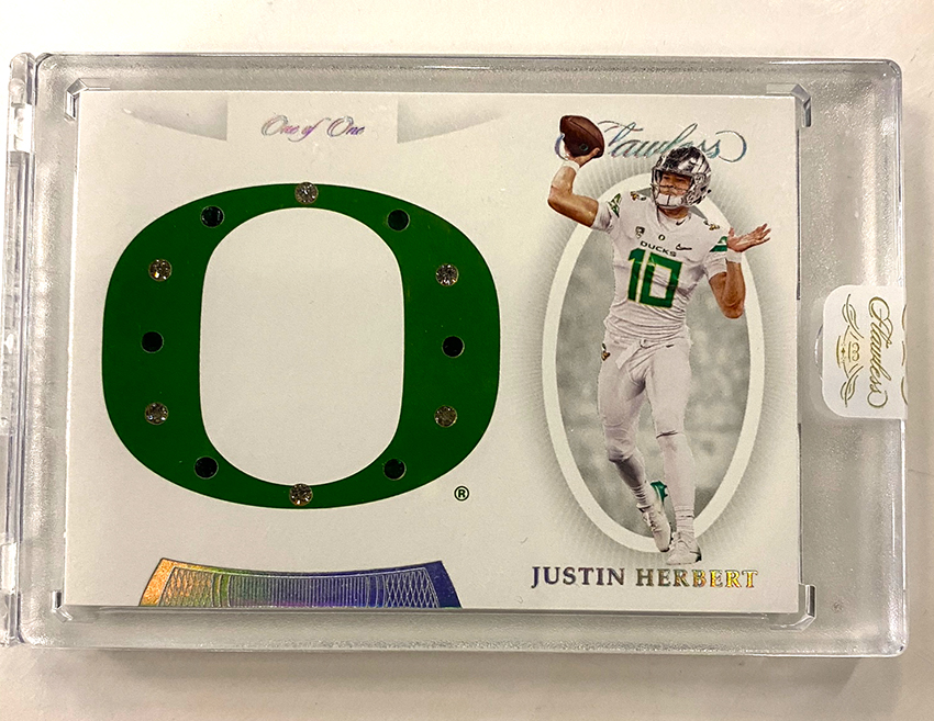 2020 Panini Immaculate Collection Collegiate Justin Herbert, Joe, Lot  #57825