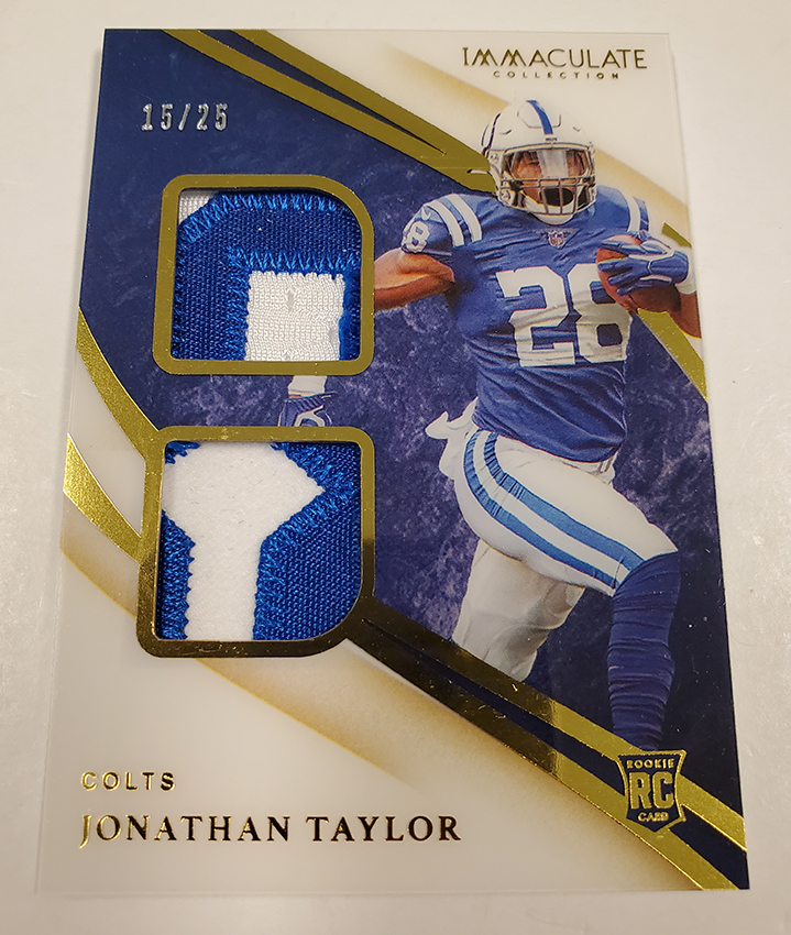 2022 Panini Immaculate Collection JONATHAN TAYLOR Auto JERSEY