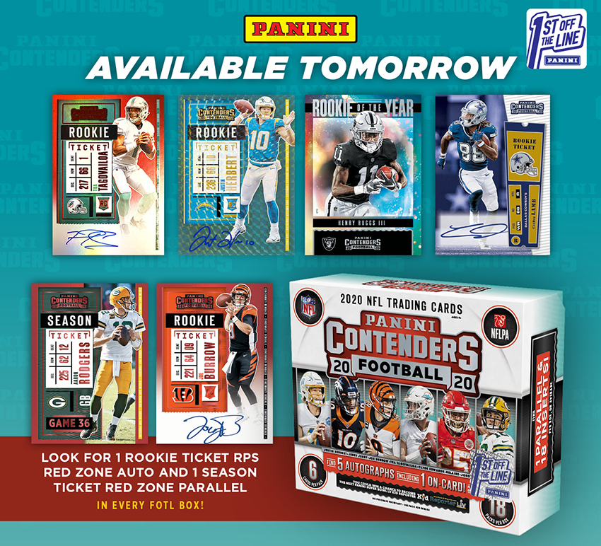 2021 Panini Contenders Football 1st Off The Line Fotl Hobby Box