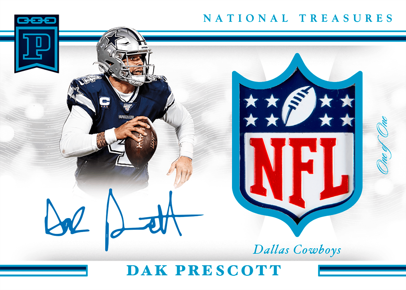 Simi Fehoko Dallas Cowboys Autographed 2021 Panini National Treasures  Midnight RPA #196 #17/20 BGS Authenticated 8.5 Rookie Card