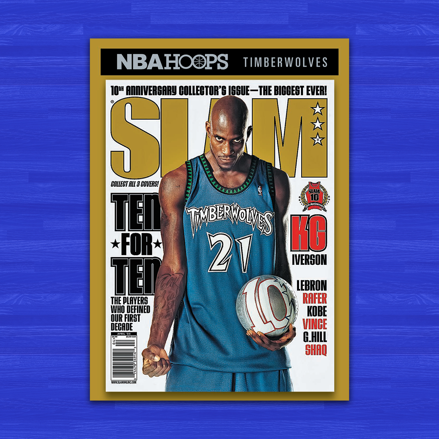2020-2021 NBA Hoops Allen Iverson Slam Cover