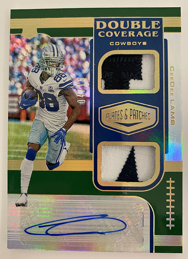 2020 CeeDee Lamb Plates & Patches Jersey Auto /35! Dallas Cowboys!