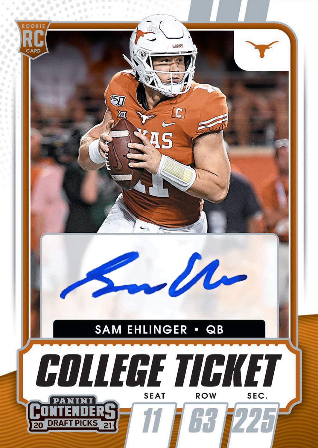 2021 Panini Clearly Donruss #100 Sam Ehlinger Indianapolis Colts -  Sportsamerica Sports Cards