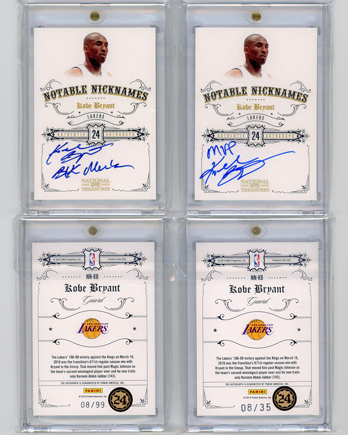 Breaker rewarded with sick Kobe Bryant Auto inside a pack of Soccer cards