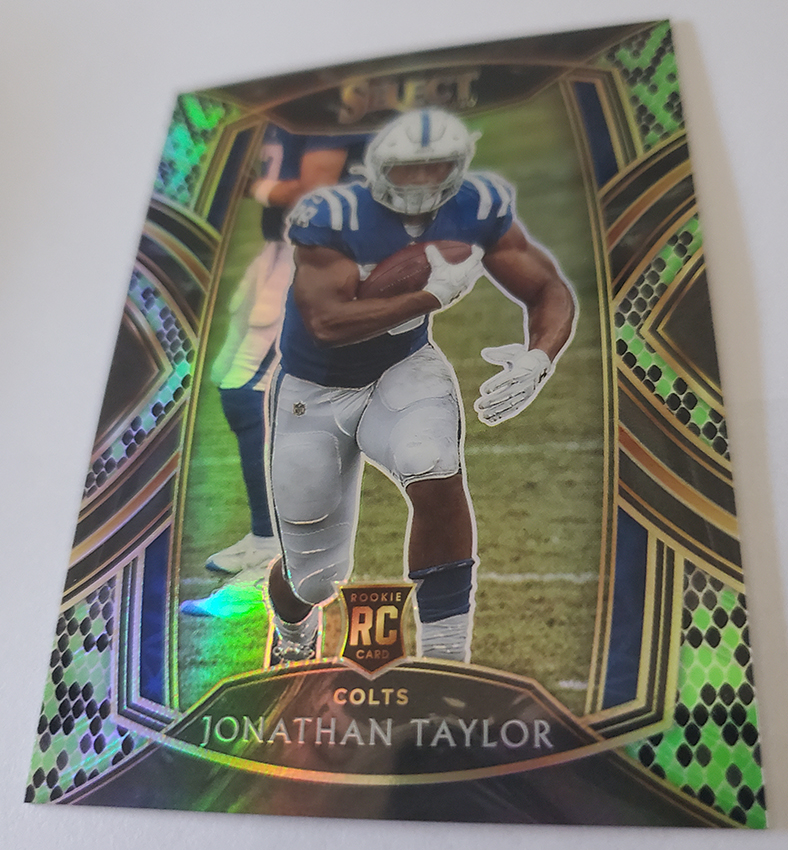 Jonathan Taylor 2020 Prizm Draft Picks Green Prizm Rookie! Wisconsin Colts  Star