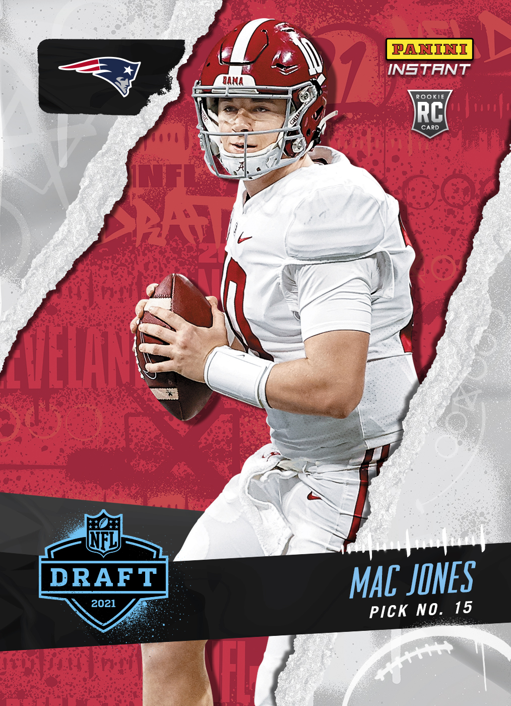 2021 Panini Instant #18 Mac Jones Rookie Card Only 2,409 made! Breaks Franchise Rookie QB Record 