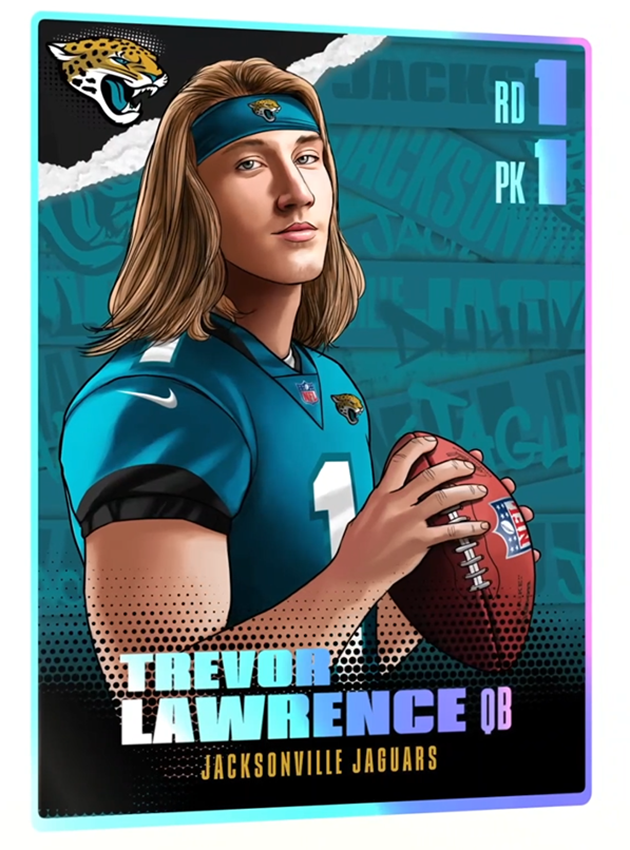 Watch Panini America's 2021 NFL Draft Night NFT Blockchain Cards Come to  Life Before They Hit the Auction Block – The Knight's Lance