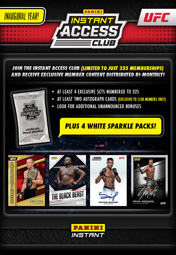 Welcome to the Club: Panini Instant Unveils Inaugural Instant Access  Membership Program with UFC – The Knight's Lance