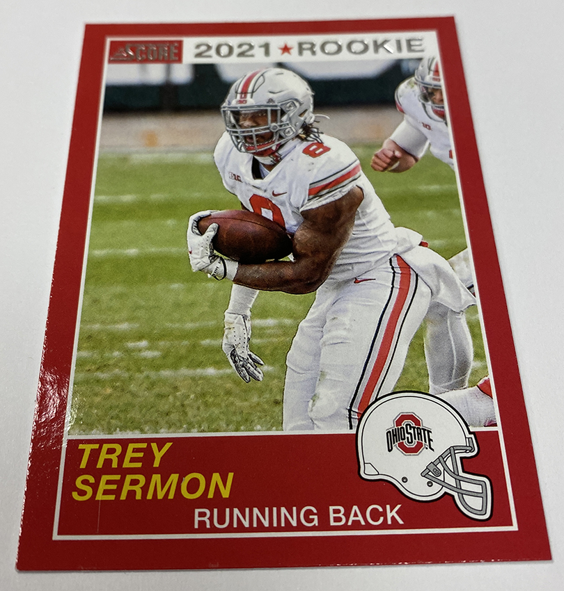 2021 TREY SERMON NFL DRAFT NIGHT PICK NO 88 PANINI INSTANT