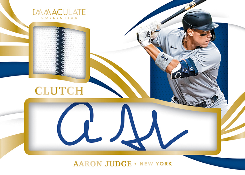 Aaron Judge 2020 Panini Flawless Signature Prime Materials Gold