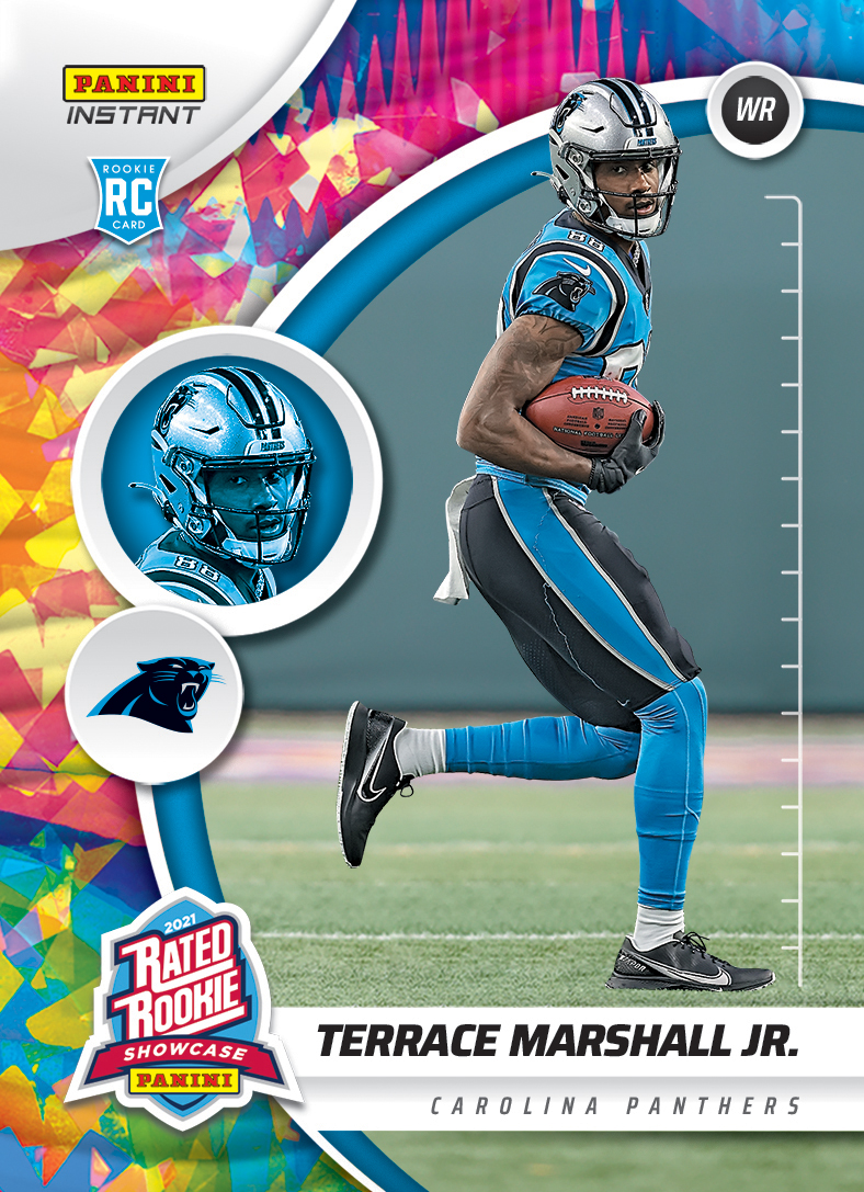 Terrace Marshall Jr 2021 Panini Playbook Football Next Up Insert (Panthers)